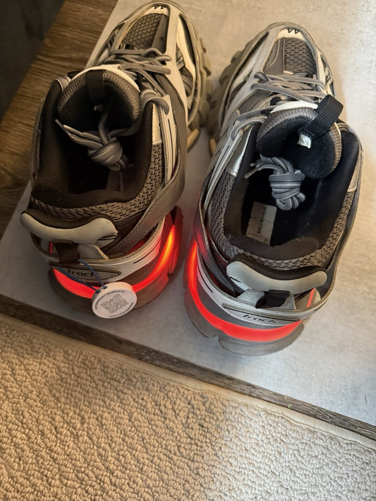 Size 11 - Balenciaga Track LED Sneaker Grey