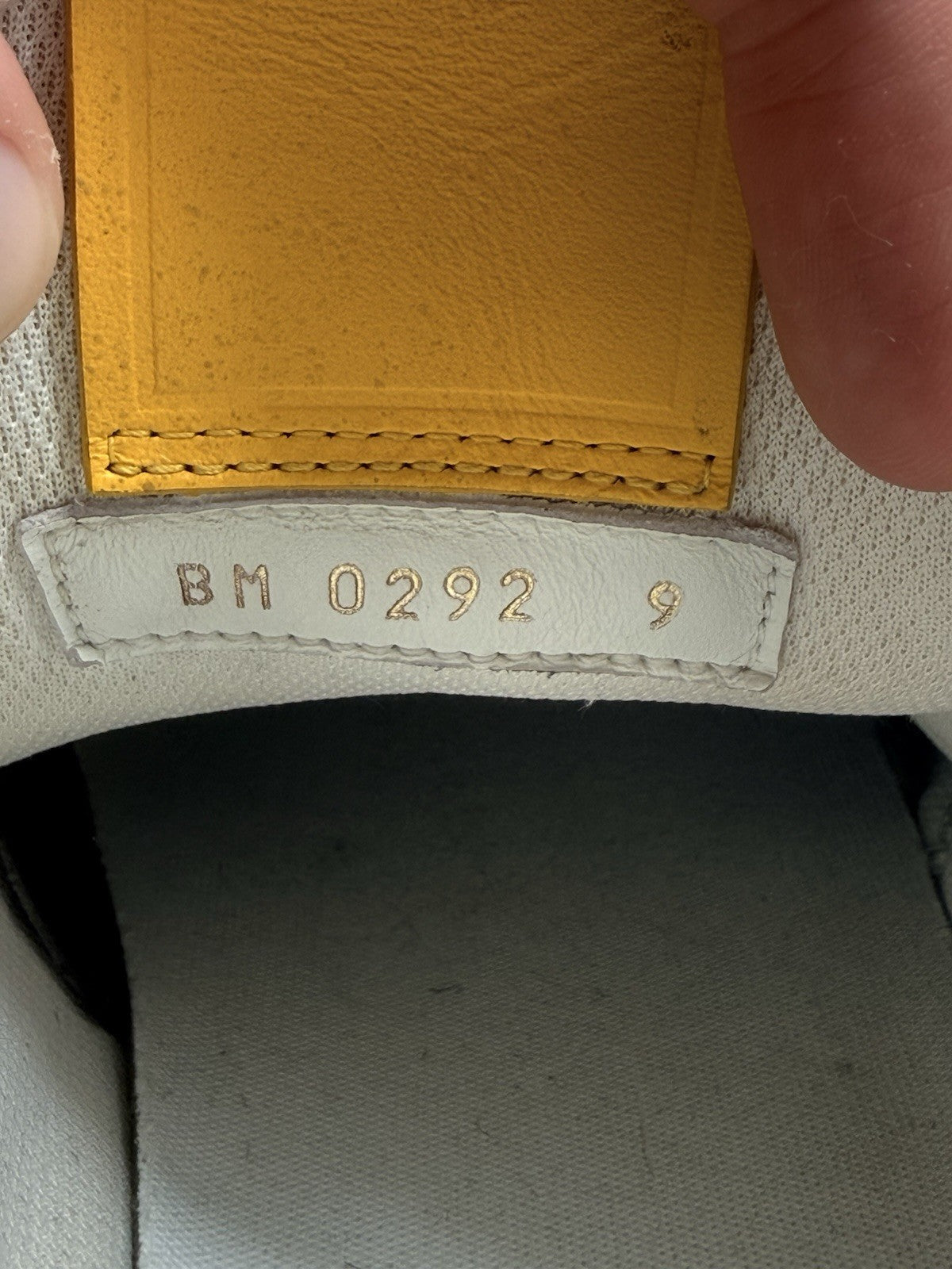 Size 10 - Louis Vuitton Trainer Low #54 Mini Monogram - Yellow