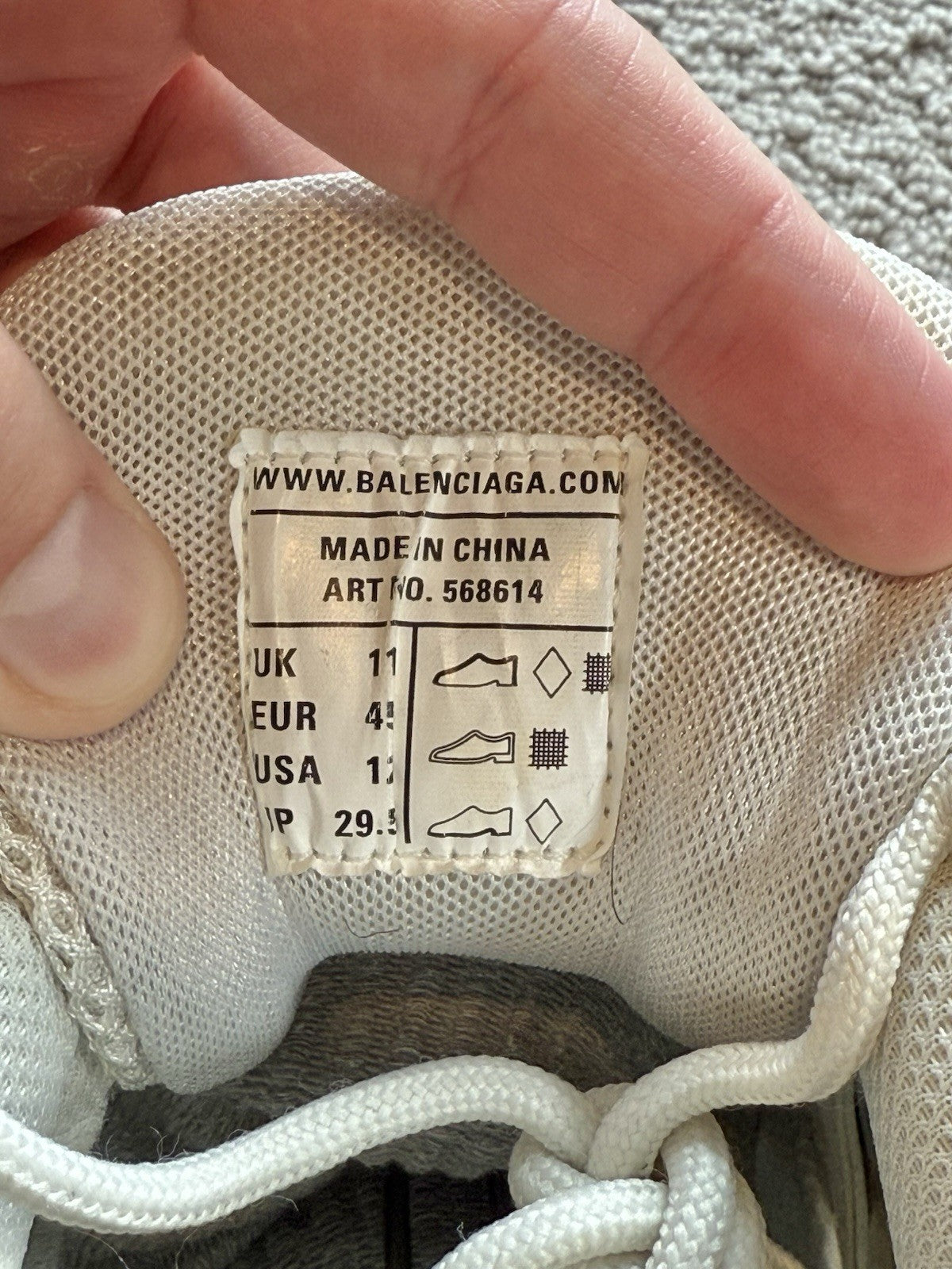 WORN ONCE Balenciaga Track.2 Sneaker White