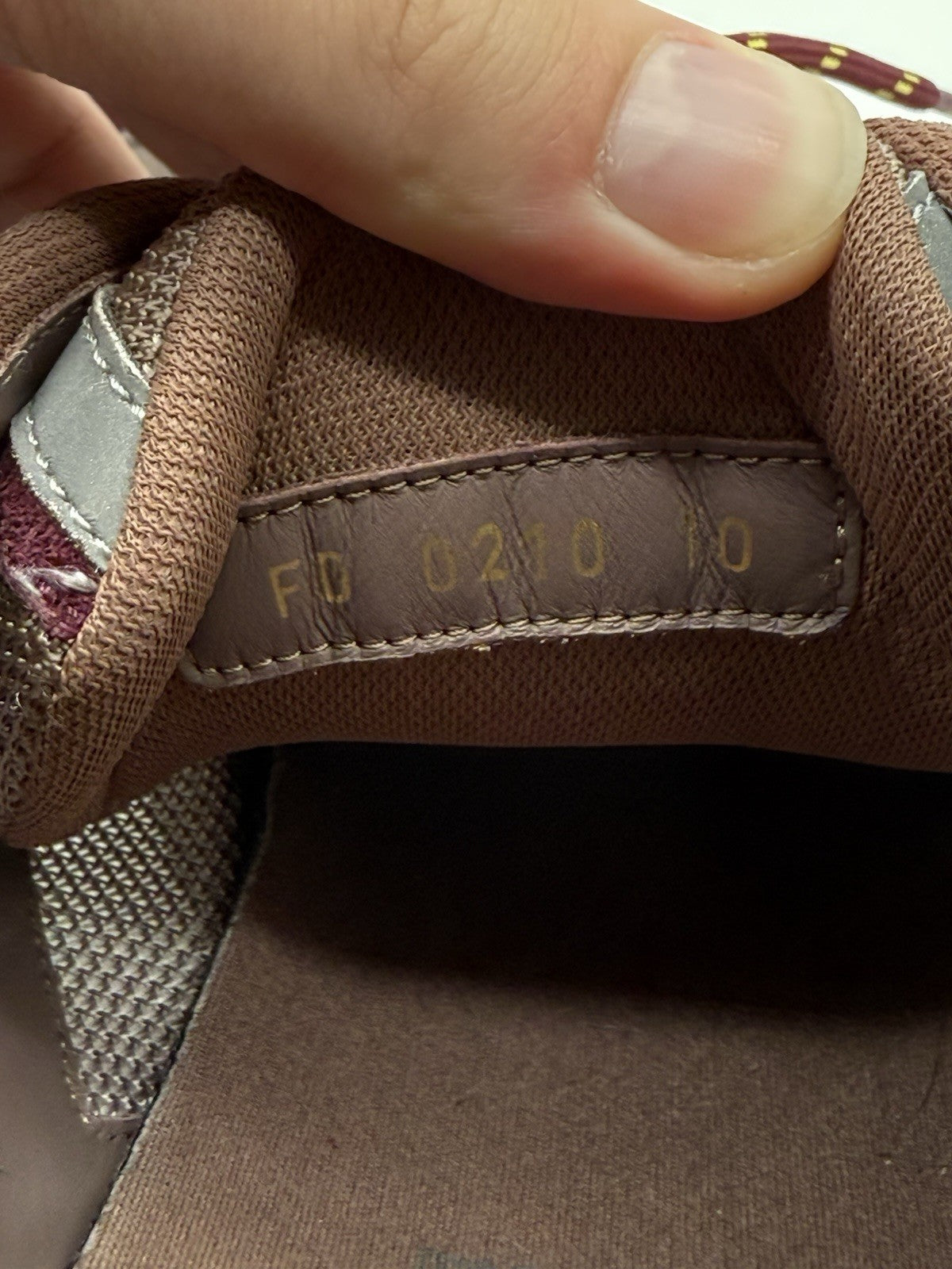 Size 11 - Louis Vuitton Trail Sneaker Burgundy