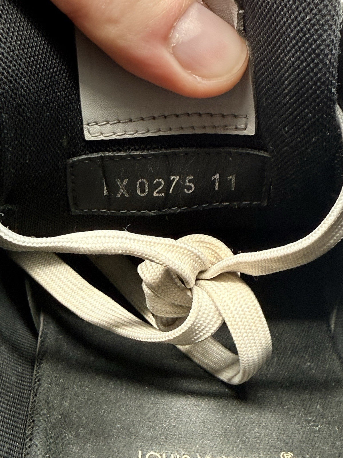 Size 12 - Louis Vuitton Trainer Black Monogram Denim