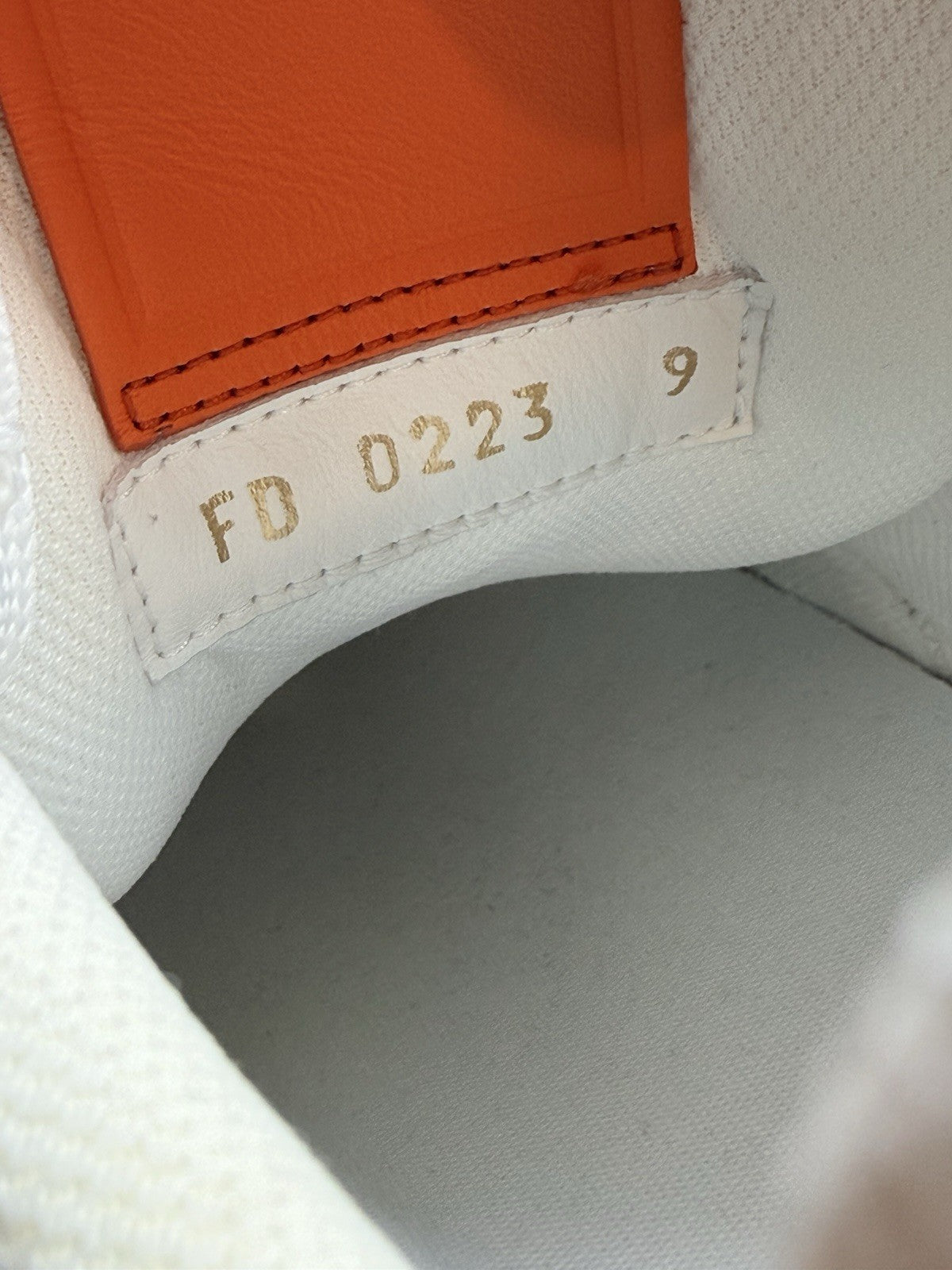 WORN ONCE Size 10 - Louis Vuitton Trainer Low #54 Mini Monogram - Orange