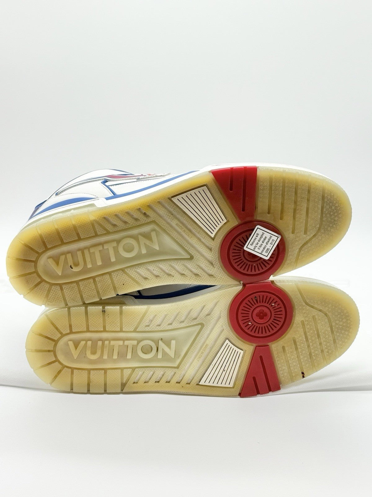 Size 10 - Louis Vuitton Trainer White Blue Red