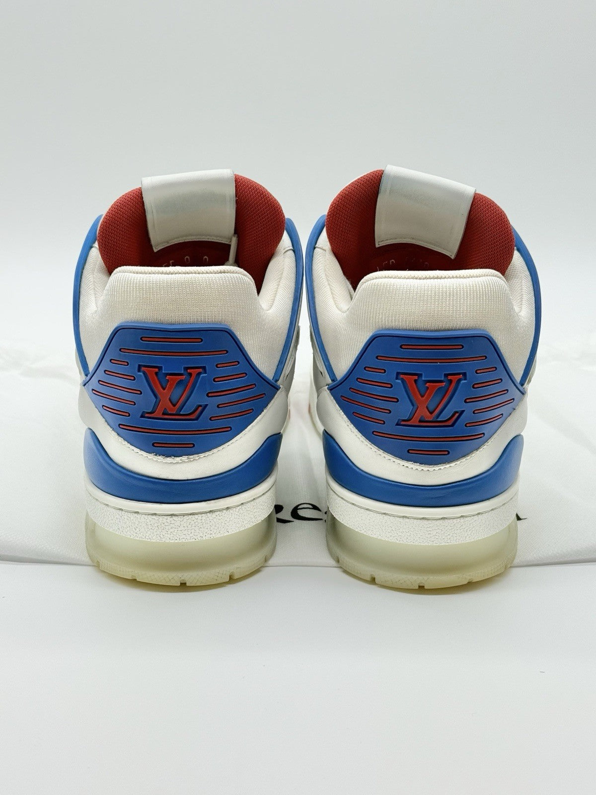 Size 10 - Louis Vuitton Trainer White Blue Red
