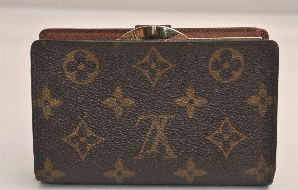 Louis Vuitton Monogram Porte Monnaie Billets Viennois M61663 Wallet 5846M