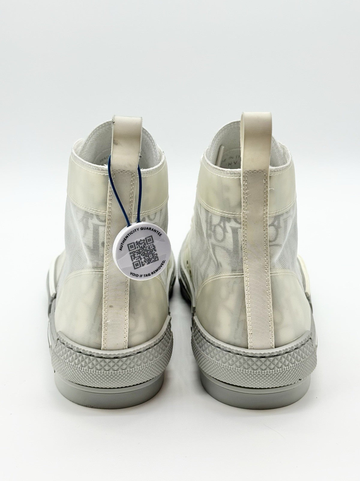 WORN ONCE - Size 10 - Dior B23 High Dior Grey White Oblique