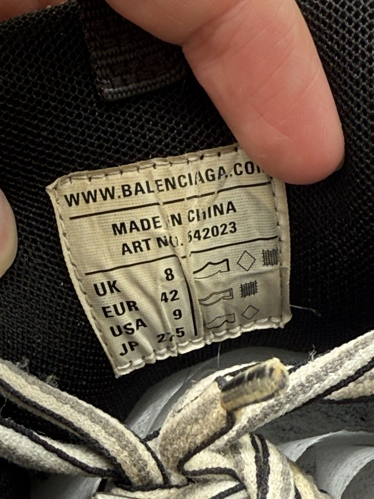 Size 9 - Balenciaga Track Sneaker Grey