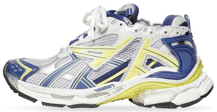 Size 10 - Balenciaga Runner Sneaker White Blue Yellow