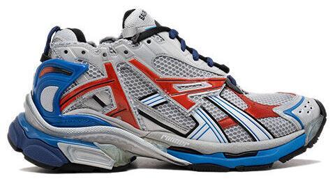 Size 10 - Balenciaga Runner Sneaker Grey Red Blue