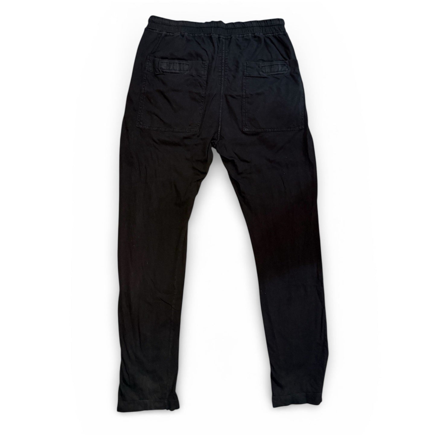 Rick Owens DRKSHDW Berlin drawstring pants in black cotton Size S ($715 Retail)