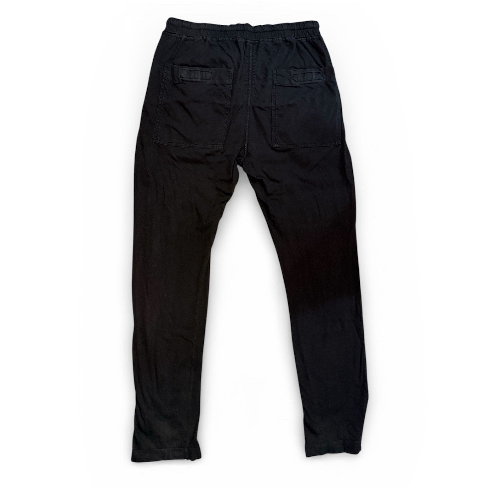 Rick Owens DRKSHDW Berlin drawstring pants in black cotton Size S ($715 Retail)