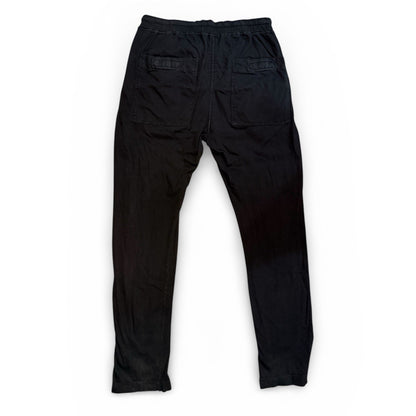 Rick Owens DRKSHDW Berlin drawstring pants in black cotton Size S ($715 Retail)