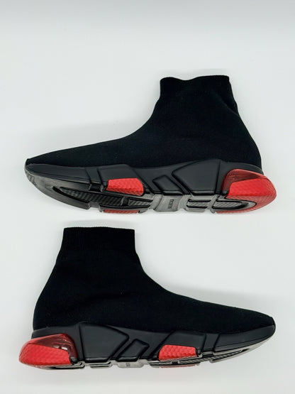 WORN ONCE Size 10 - Balenciaga Speed Trainer Black Red
