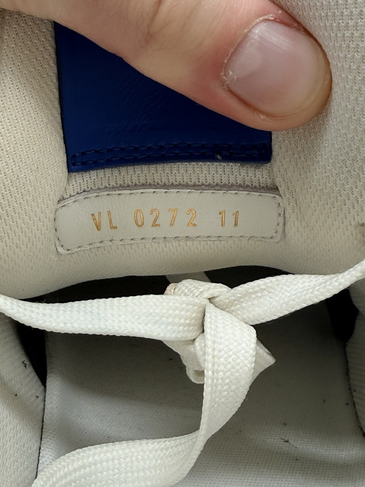 Size 12 - Louis Vuitton Trainer Low #54 Mini Monogram - Blue