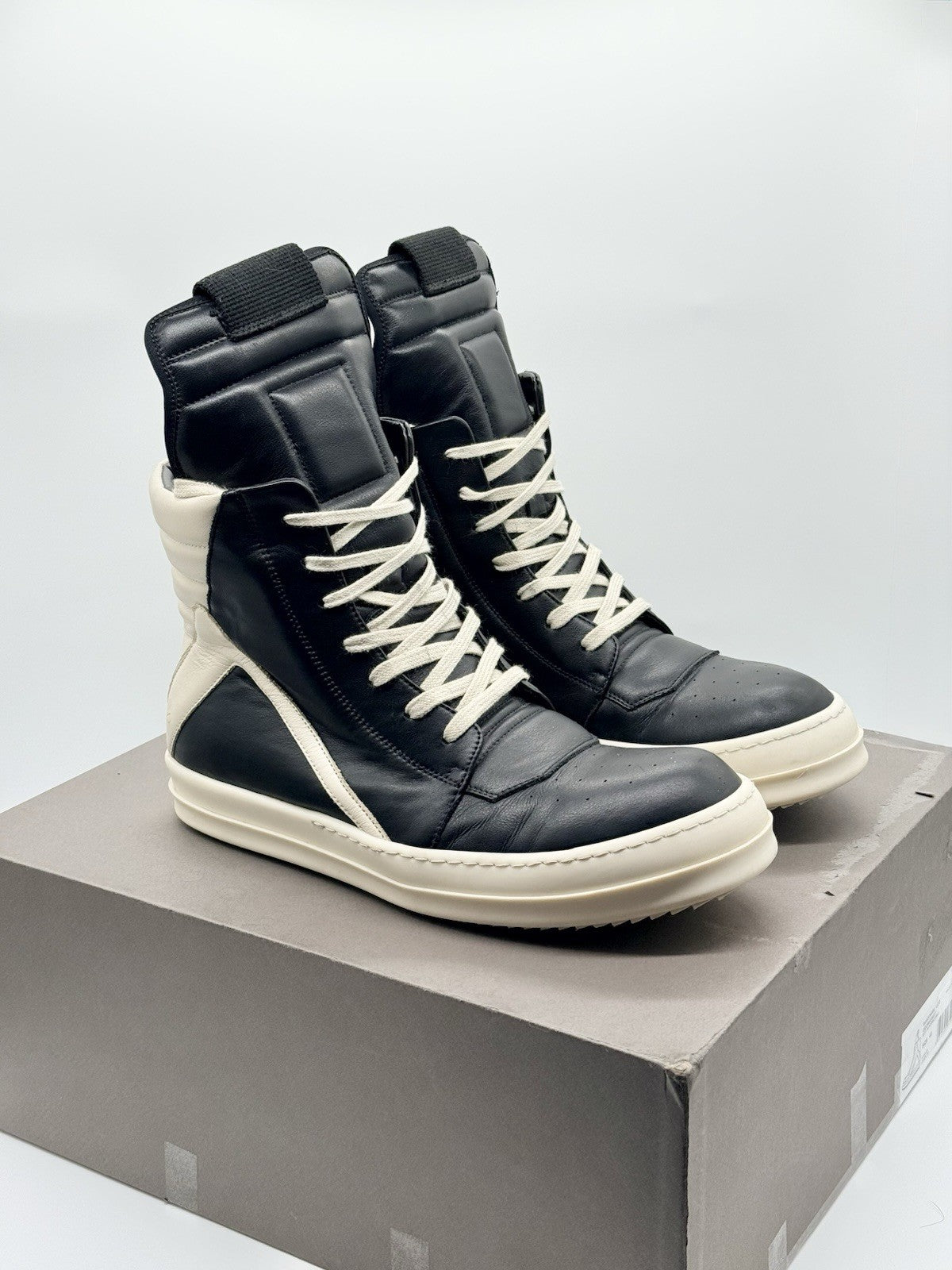 Size 10 - Rick Owens Geobasket High Black