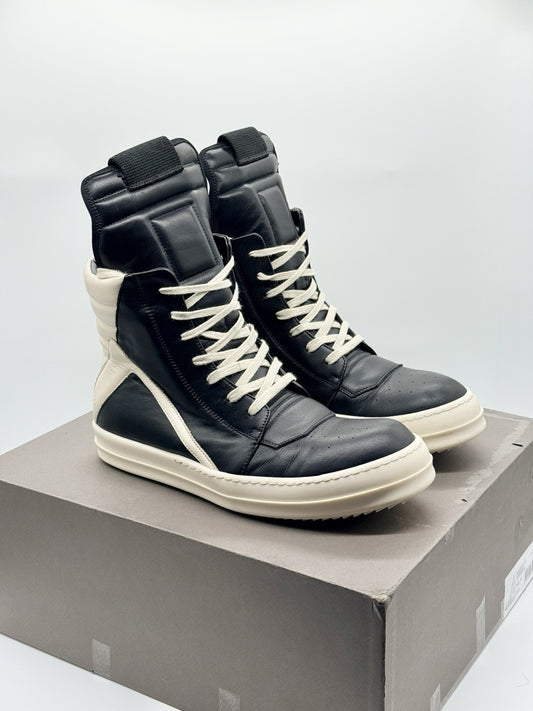 Size 10 - Rick Owens Geobasket High Black