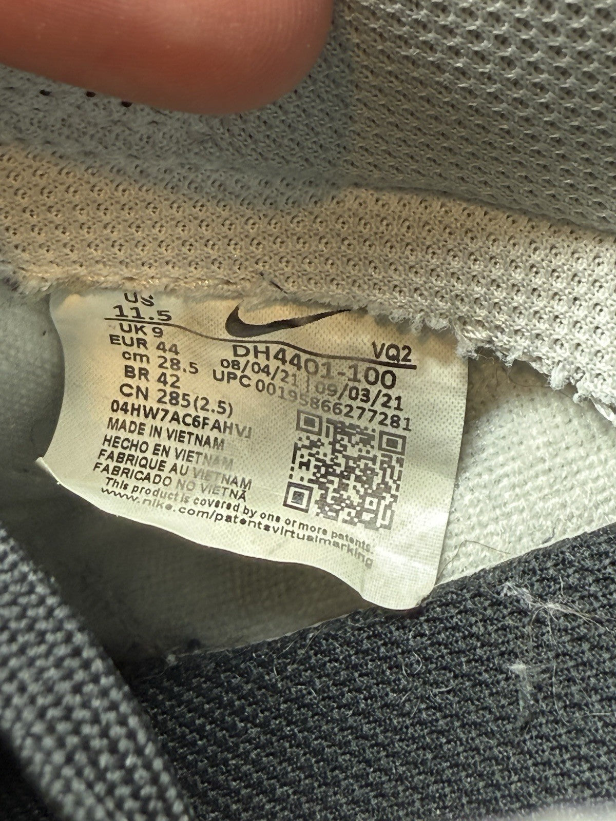 Size 10m(11.5w) - Nike Dunk Low Black Paisley