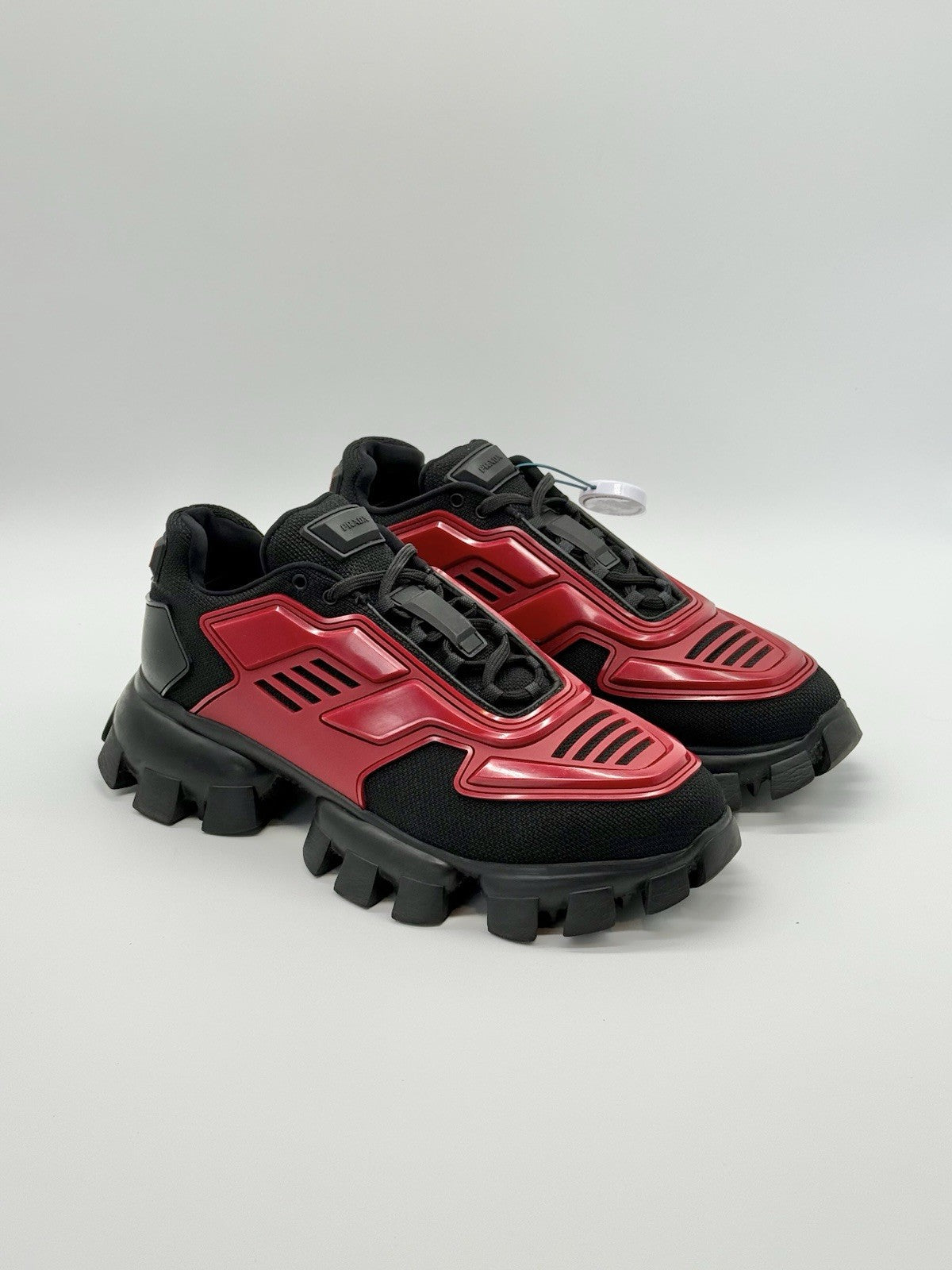 Size 8.5 - Prada Cloudbust Thunder Knit Red Black