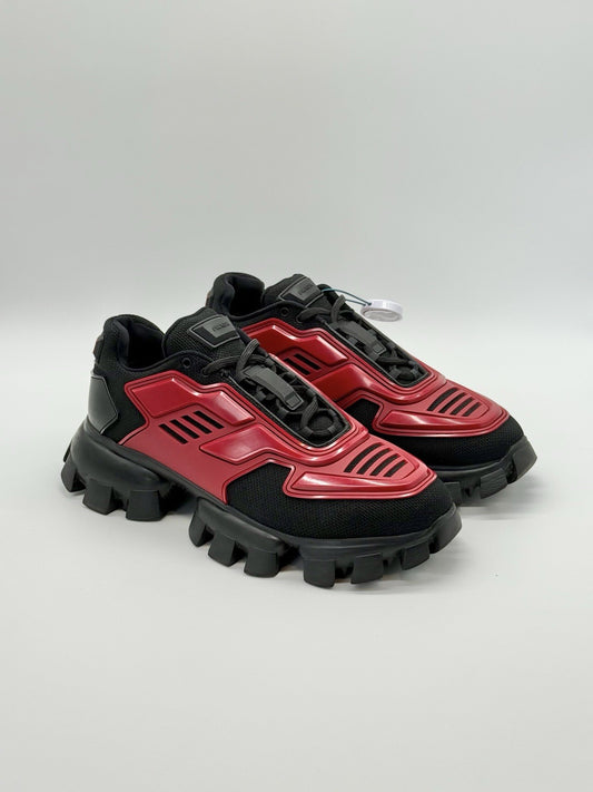 Size 8.5 - Prada Cloudbust Thunder Knit Red Black