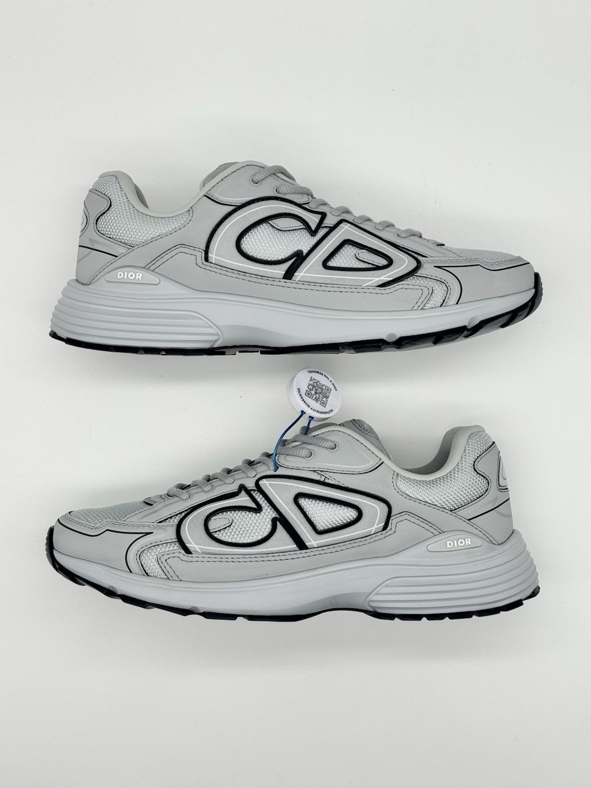 WORN TWICE Size 10 - Dior B30 Charcoal Light Grey