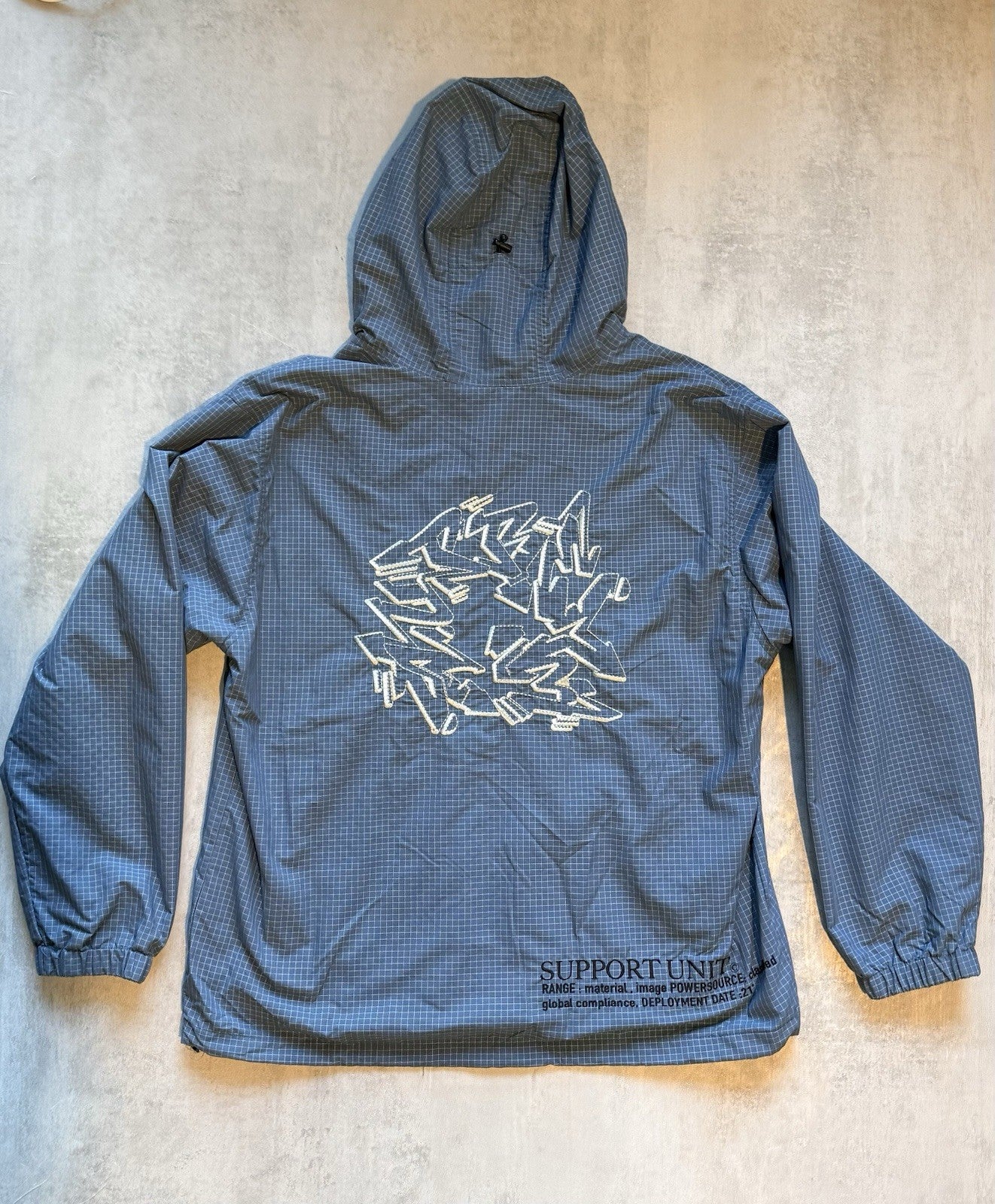 Supreme Support Unit Nylon Ripstop Hooded Jacket Teal FW21 Waterproof Size M