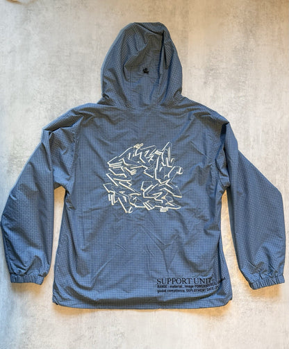 Supreme Support Unit Nylon Ripstop Hooded Jacket Teal FW21 Waterproof Size M