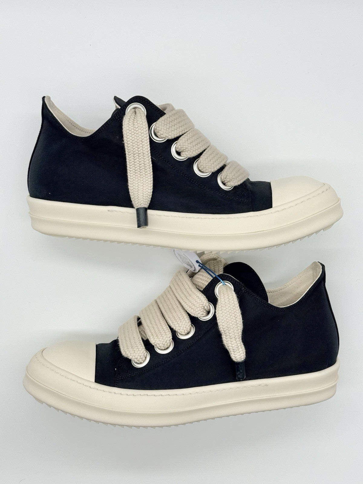 TRIED ON Size 11 - Rick Owens DRKSHDW Ramones Jumbo Lace Black