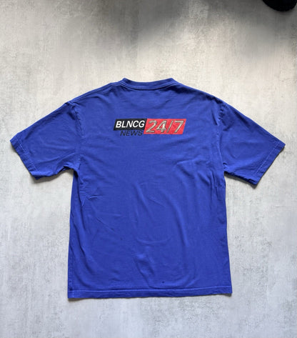 Balenciaga News BLNCG NEWS 24/7 T-SHIRT Blue S