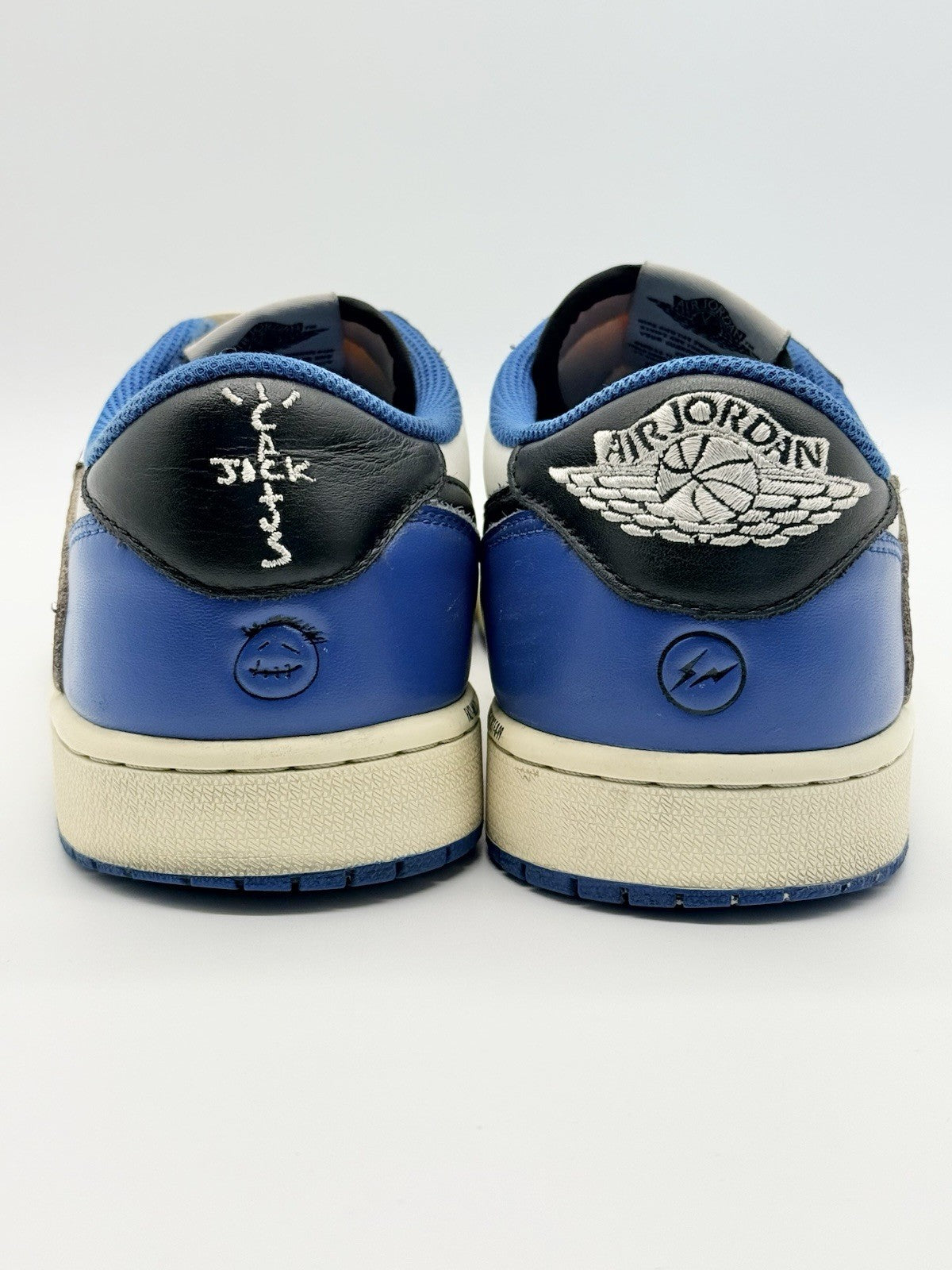 Size 11 - Jordan 1 Retro x Fragment Design x Travis Scott Low Blue