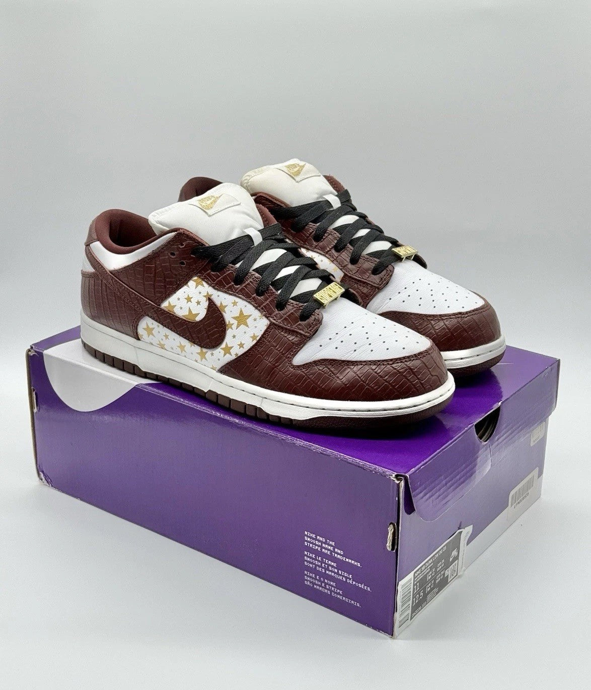 Size 11 - Supreme x Nike Dunk OG SB QS Low Barkroot Brown