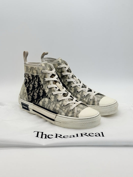 Size 10 - Dior B23 High Dior Oblique White