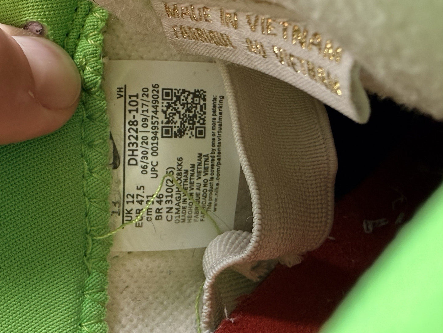 Size 13 - Supreme x Nike Dunk OG SB QS Low Mean Green