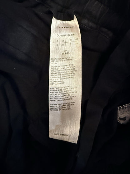 Rick Owens DRKSHDW Berlin drawstring pants in black cotton Size S ($715 Retail)
