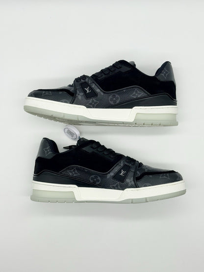 WORN ONCE Size 7 - Louis Vuitton Trainer Black Monogram