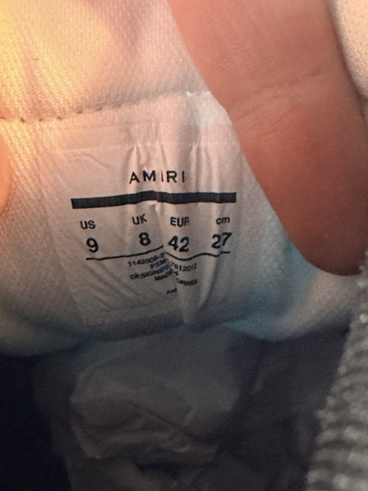 BRAND NEW Size 9 - Amiri skel top high Black And White ($650 Retail)