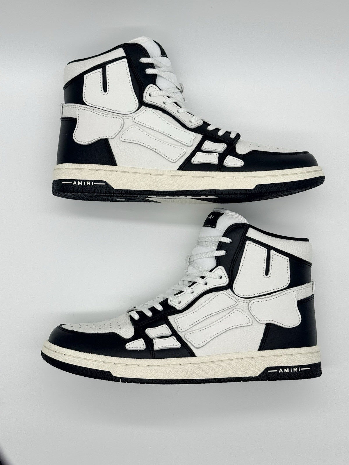 BRAND NEW Size 9 - Amiri skel top high Black And White ($650 Retail)