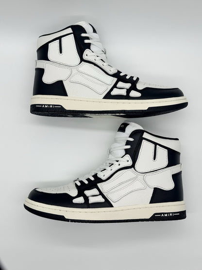 BRAND NEW Size 9 - Amiri skel top high Black And White ($650 Retail)