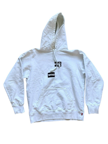 Supreme Comme des Garcons CDG Split Box Logo Hoodie Size M
