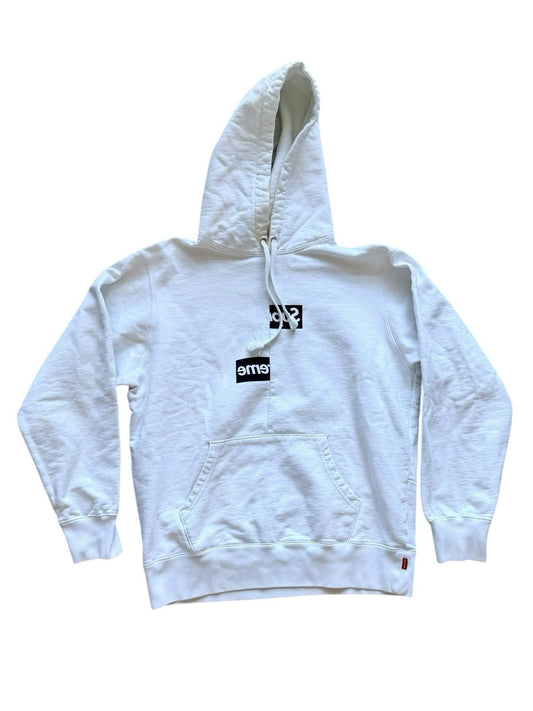 Supreme Comme des Garcons CDG Split Box Logo Hoodie Size M