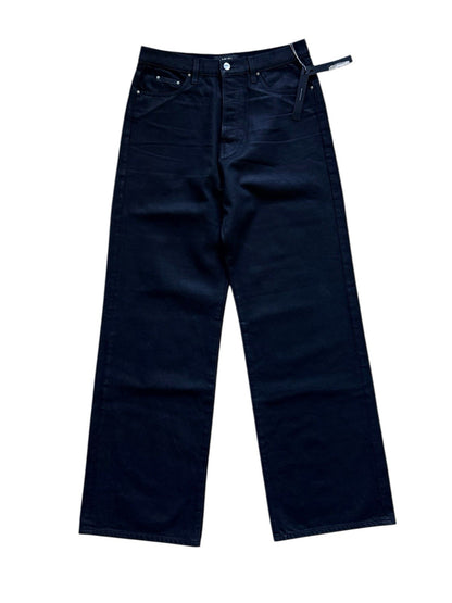 Amiri Jeans Baggy Waxed Black Denim Size 31 ($1450 Retail)