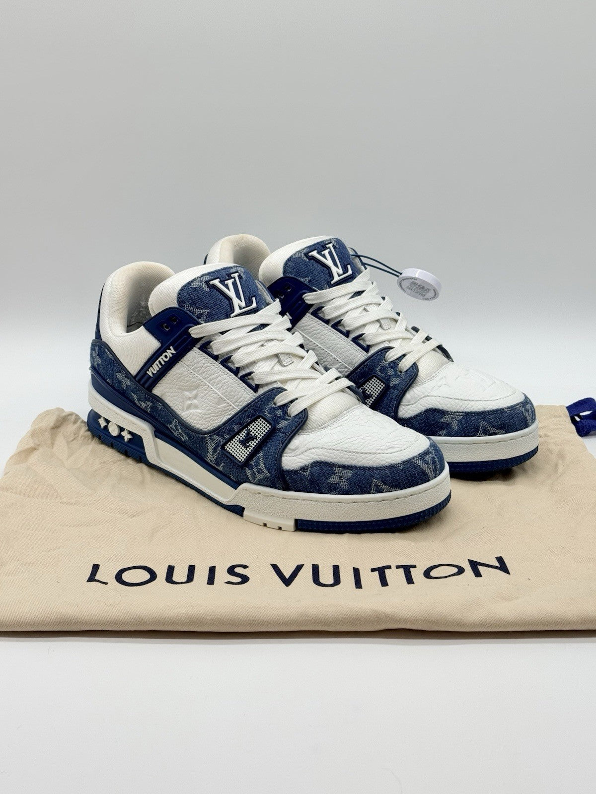 Size 9 - Louis Vuitton Trainer Blue Monogram Denim