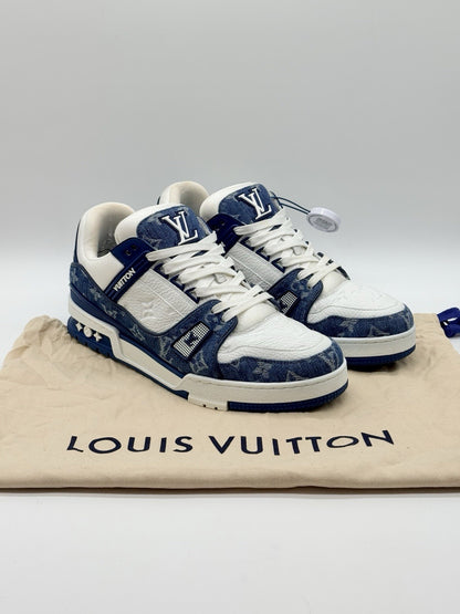 Size 9 - Louis Vuitton Trainer Blue Monogram Denim