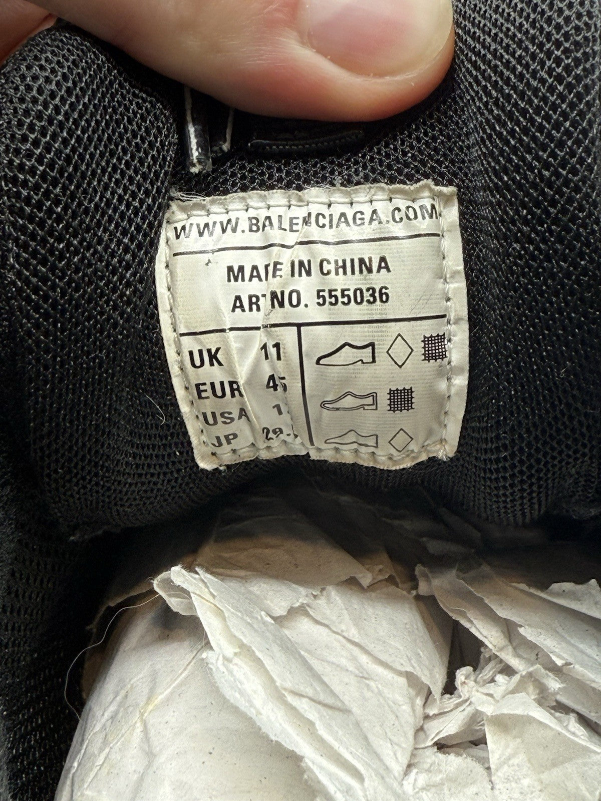 WORN TWICE Size 12 - Balenciaga Track LED Sneaker Black