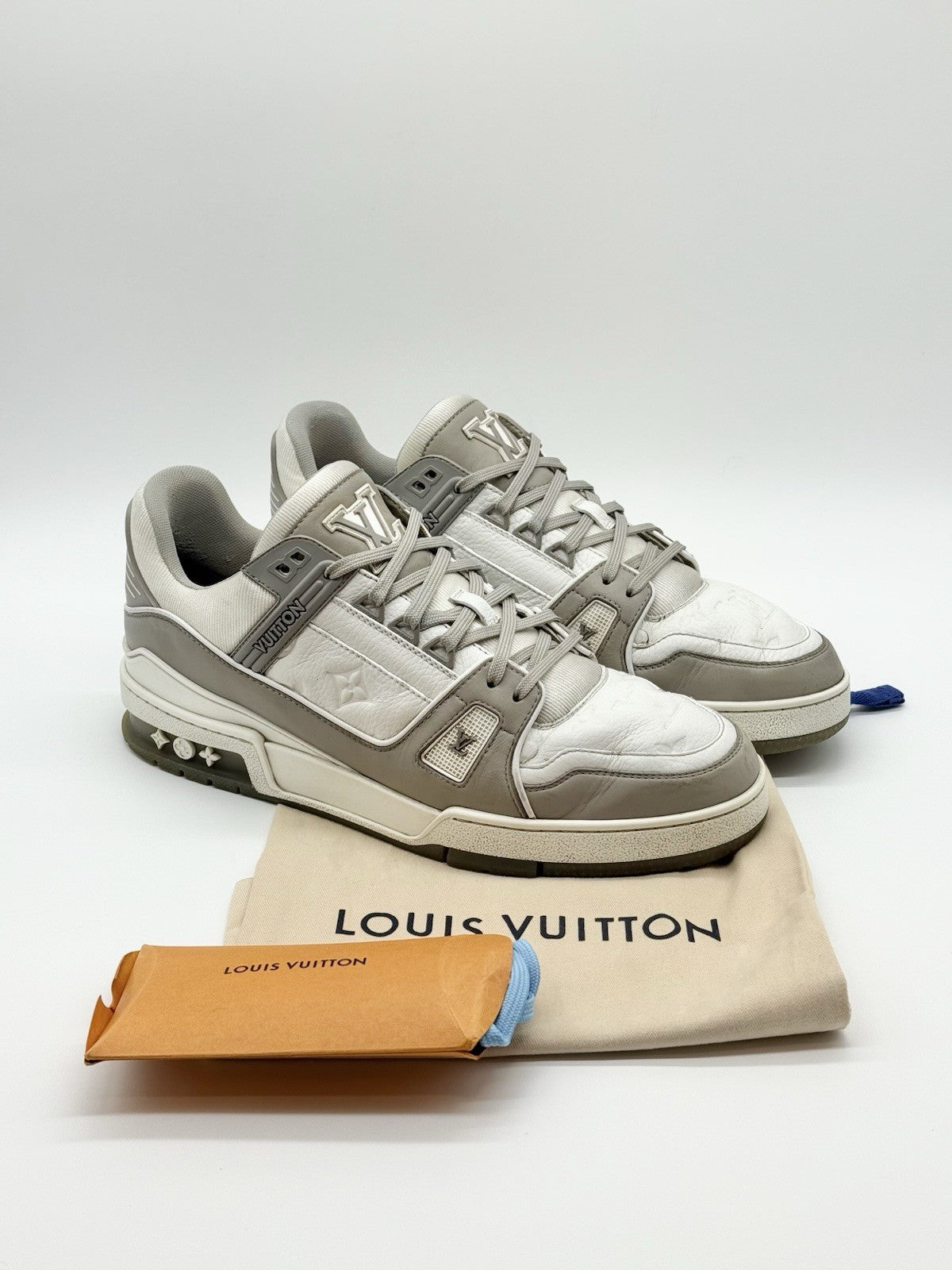Size 10 - Louis Vuitton Trainer White Grey