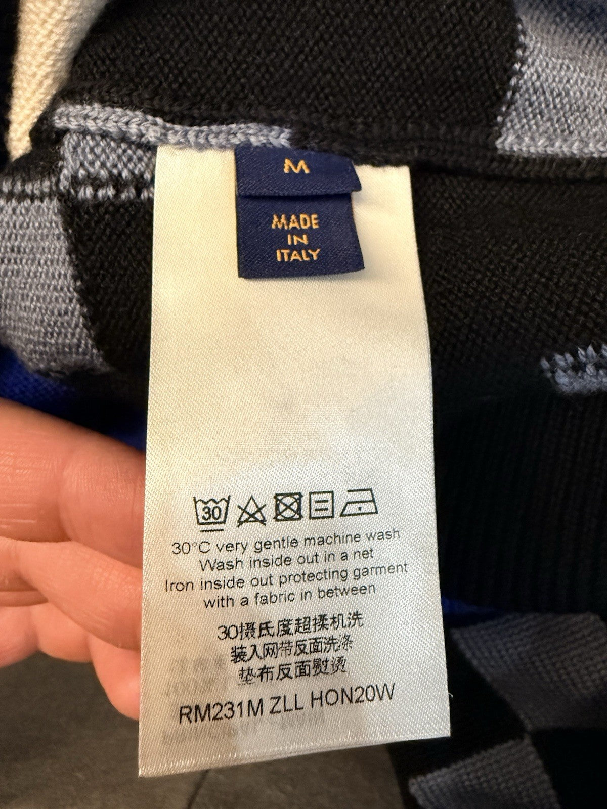 Louis Vuitton Fair Isle Macro Pullover Sweater Size M ($2645 Retail)