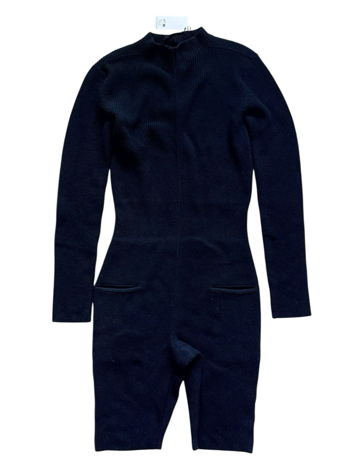 Rick Owens Headon Flight suit In Black Wool Knit ($1950 Retail)