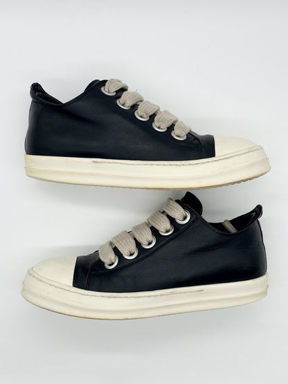 Size 11.5 - Rick Owens Jumbo Leather Low Black Milk