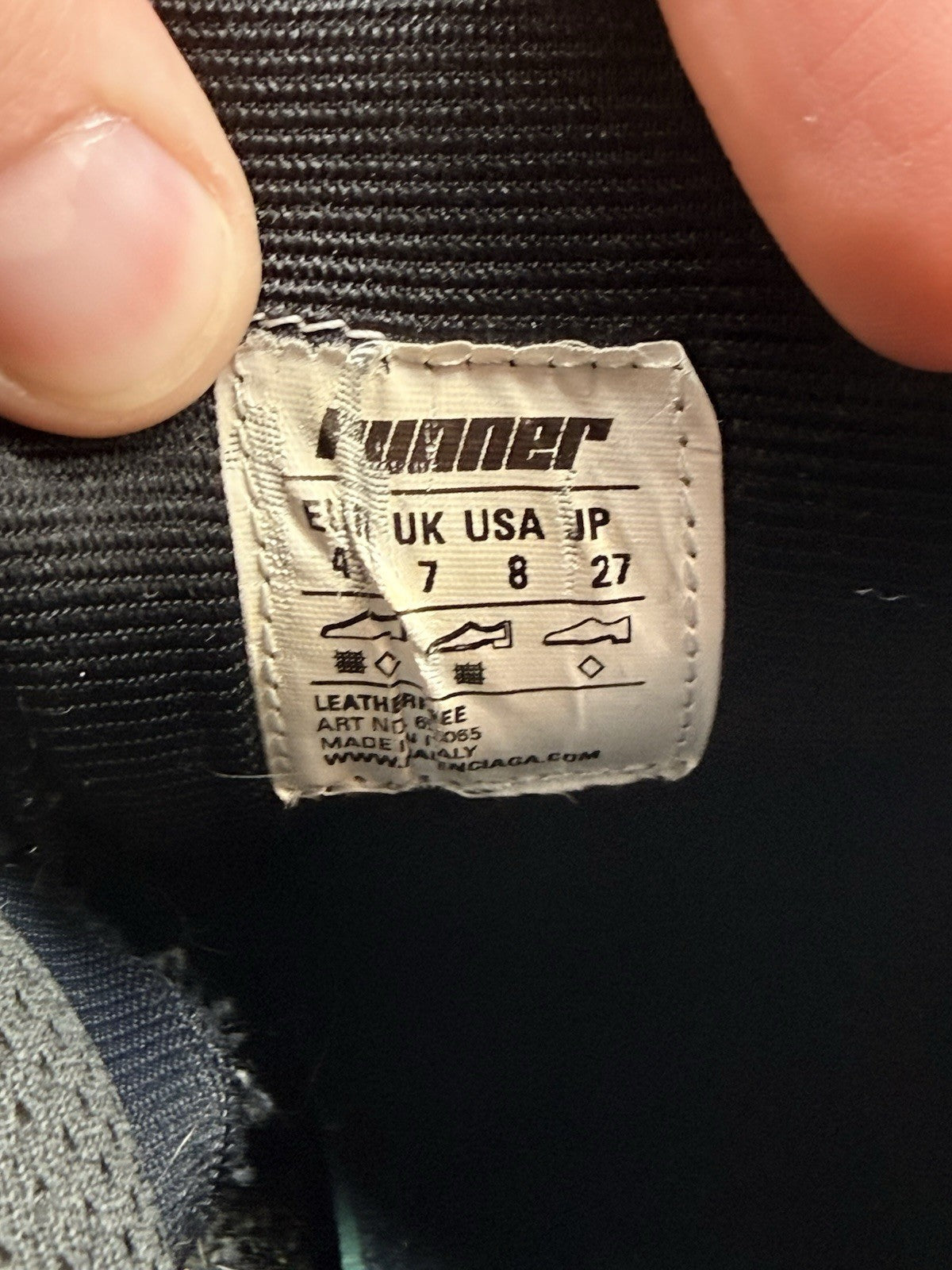 Size 8 - Balenciaga Runner Sneaker Black