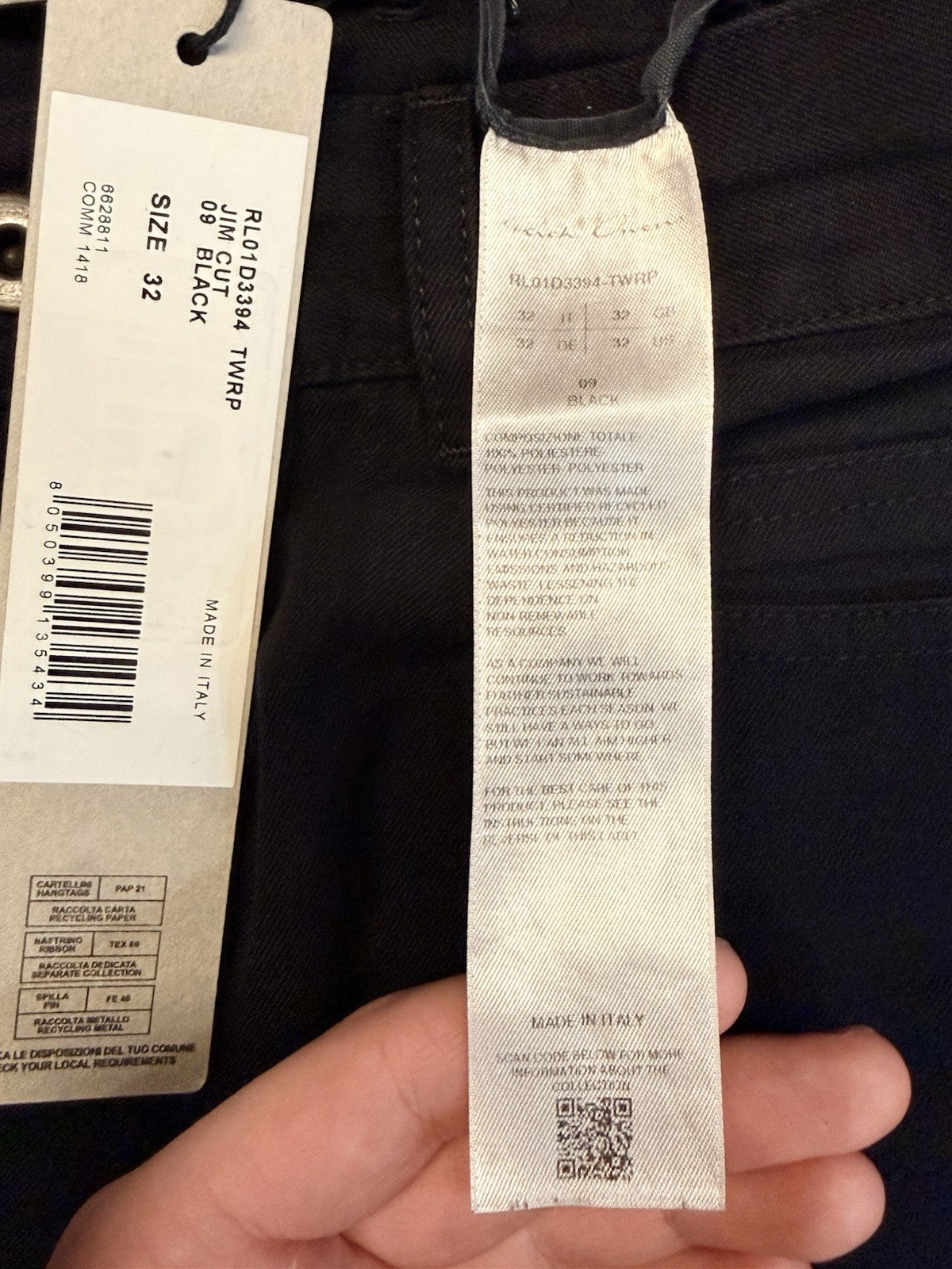 Rick Owens Bonotto Jeans Black 32 ($1320 Retail)