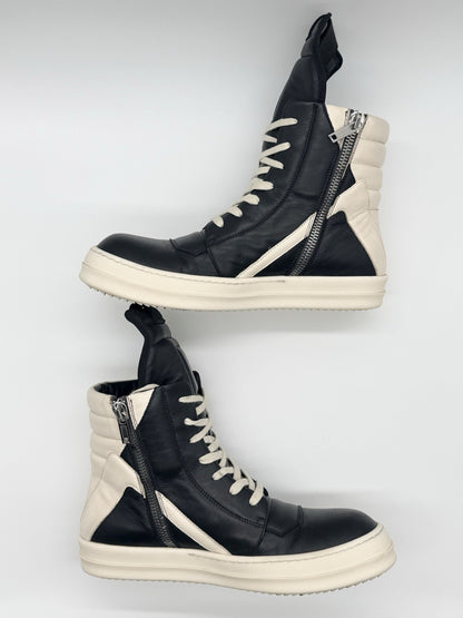 Size 10 - Rick Owens Geobasket High Black